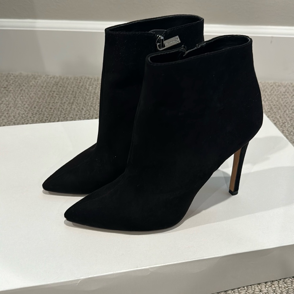 Jessica Simpson Black Suede Ankle Booties